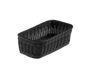 Cestino rettangolare Vanity in PPL 32,5x17,5x10 cm nero - 24347