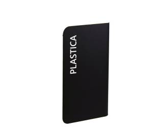 Etichetta adesiva raccolta differenziata con stampa PLASTICA 45 x 270 mm - 22083