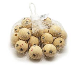 Faccine in legno colore naturale diametro 30 mm - 21321