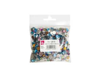 Gemme Kristall tonde diametro 6,10 mm colori assortiti - 21335