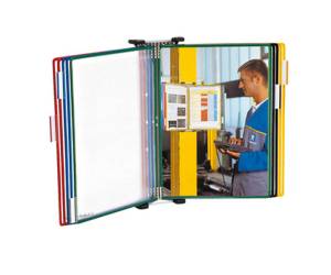 Kit leggio da muro 10 buste A3 metallo multicolor - 23253