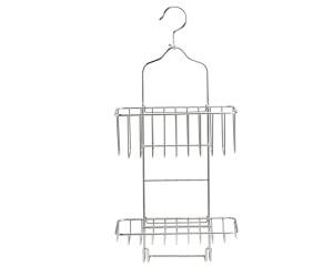 Mensola con gancio 2 ripiani rifinitura a specchio - 24201