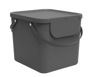 Pattumiera Albula 40 lt grigio antracite - 24899