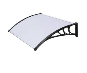 Pensilina modulare 150 x 100 cm policarbonato compatto satinato opalino - 25008