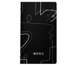 PortaMenu linea Linee 18x31,6 cm nero - 24956