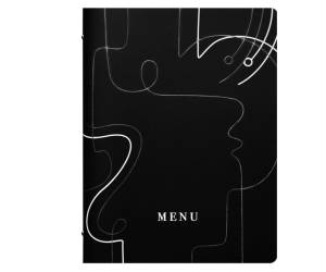 PortaMenu linea Linee A4,24,6x31,6 cm nero - 24954