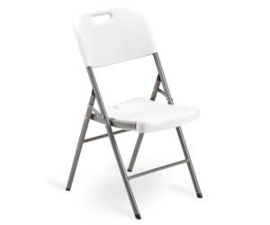 Sedia Horeca pieghevole 88 x 50 x 45 cm HDPE bianco - 25014