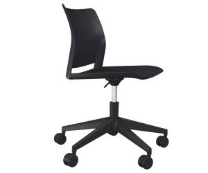 Seduta Home Office Alpha APGN senza braccioli nero - 21257