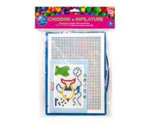 Set chiodini e infilature in plastica colori assortiti - 21344