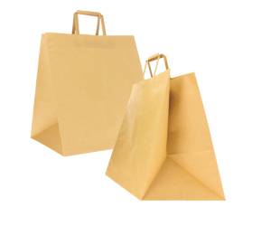 Shoppers Flat maxi 36 x 32 x 36 cm carta kraft avana - 24384