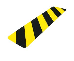 Striscia segnaletica da terra 61 x 15 cm giallo nero - 23263