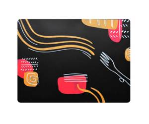 Tovaglietta americana linea Spaghetti 41 x 31 cm nero - 24948