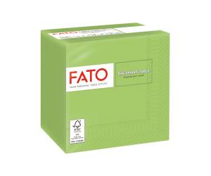 Tovagliolo carta 25 x 25 cm 2 veli verde mela - 23751