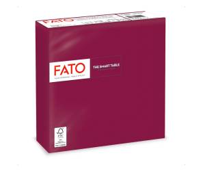 Tovagliolo carta 33 x 33 cm 2 veli bordeuax - 23752