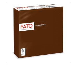 Tovagliolo carta 33 x 33 cm 2 veli cioccolata - 24024