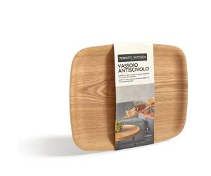 Vassoio antiscivolo in legno frassino 36 x 28 cm - 24871