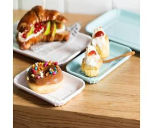 Vassoio bigne 26,5 x 16,2 cm melamina bianco - 24336