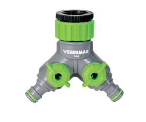Raccordo rubinetto - 2 uscite regolabili - Verdemax - 9461 - 8015358094610 - DMwebShop