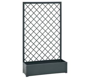 Fioriera con traliccio in metallo antracite - 25086