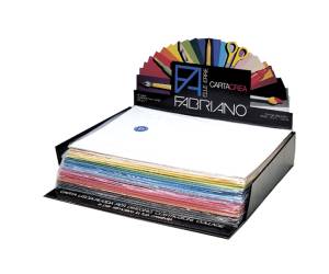 Cartoncino Cartacrea - 35 x 50 cm - 220 gr - colori assortiti - Expo 250 fogli-pezzi - Fabriano - 46403550 - 8001348127536 - DMwebShop