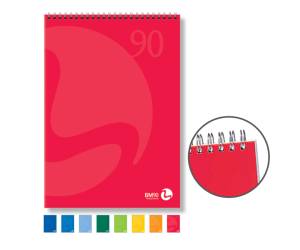 Blocco notes Color - spiralato lato corto - 5 mm - 210 x 297 mm - 90 gr - 50 fogli - conf. 5 pezzi - BM - 0100208 - 8008234002083 - DMwebShop