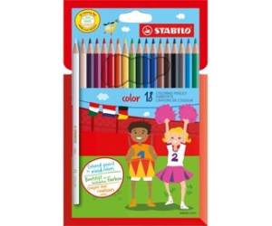 Matite colorate Color diametro mina 2,5 mm colori assortiti astuccio 18 pezzi - 10967