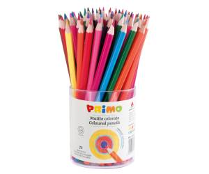 Matite colorate diametro mina 2,90 mm colori assortiti bicchiere 72 matite - 11034