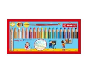 Pastelli Woody 3 in 1 mina 10 mm con temperino astuccio 18 pezzi - 10969