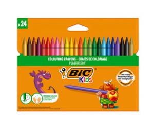 Pastelli colorati Plastidecor plastica colori assortiti astuccio 24 colori - 10997