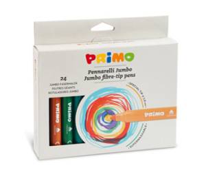 Pennarelli Jumbo punta diametro 7,6 mm colori assortiti astuccio 24 pezzi - 11028