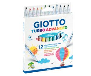 Pennarelli Turbo Advanced punta 2,8 mm colori assortiti astuccio 12 pezzi - 11033