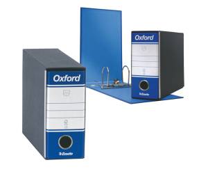 Registratore Oxford G81 - dorso 8 cm - memorandum 23 x 18 cm - blu - conf. 6 pezzi - Esselte - 390781050 - 8004157741054 - DMwebShop