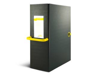 Scatola archivio Big Next - dorso 16 cm - 25 x 35 cm - nero-giallo - Sei Rota - 68101606 - 8004972023779 - DMwebShop