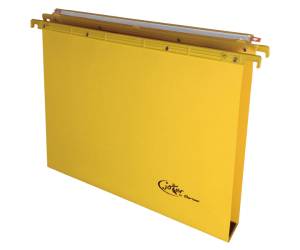 Cartella sospesa Joker cassetto interasse 39 cm fondo U 37 x 25 cm giallo - 12402