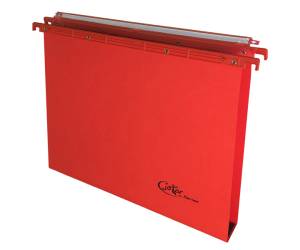 Cartella sospesa Joker cassetto interasse 39 cm fondo U 37 x 25 cm rosso - 12401