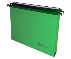 Cartella sospesa Joker cassetto interasse 39 cm fondo U 37 x 25 cm verde - 12404