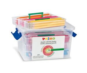 Matite colorate Jumbo diametro mina 5,5 mm 12 colori astuccio 120 pezzi - 11038