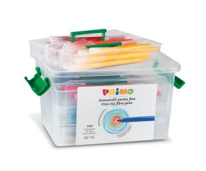 Pennarelli punta fine colori assortiti box 120 pezzi - 11031