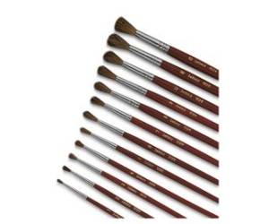 Pennello punta tonda serie 9124 punta tonda pelo pony n 6 - 11216