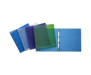 Raccoglitore 2ndLife 4 anelli tondi 30 mm dorso 4 cm 22 x 30 cm mix 4 colori - 12423