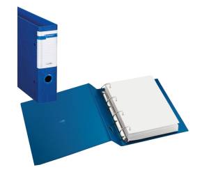 Raccoglitore Stelvio F 4 anelli a D 25 mm dorso 3,5 cm 22 x 30 cm blu Sei Rota 37254407 - 12419