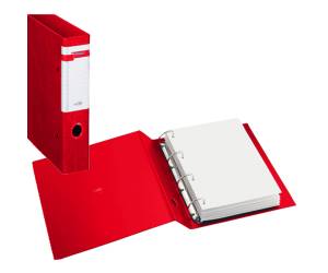 Raccoglitore Stelvio F 4 anelli a D 25 mm dorso 3 cm 22 x 30 cm rosso - 12411