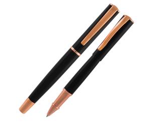 Roller Linea Impressa punta M nero rosegold - 12764
