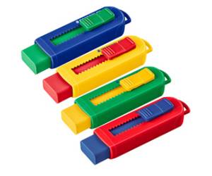 Gomma a scorrimento eraser involucro colori vivaci assortiti - 17082