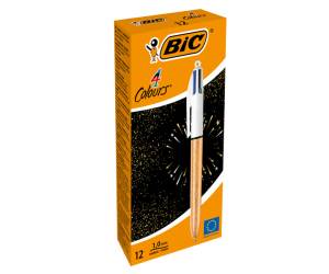 Penna a sfera a scatto 4 colori Party 1 mm scatola 12 pezzi - 1405