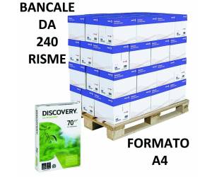 Carta Discovery 70 A4,70 gr bianca scatole da 5 risme 240 Risme Discovery - 7010