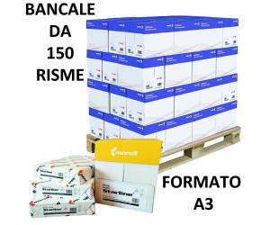 Carta fotocopie A3,80 gr bianca risma da 500 fogli scatole da 5 risme 150 Risme Starline - 7066