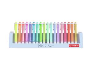 Evidenziatori Swing Cool Pastel punta a scalpello tratto 1,4 mm 18 colori assortiti - 12271