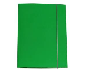 Cartellina con elastico - cartone plastificato - 3 lembi - 25 x 34 cm - verde - conf. 10 pezzi - Cart. Garda - CG0032LBXXXAE03 - 8001182007100 - DMwebShop