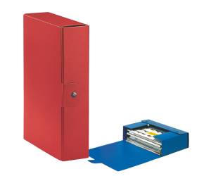 Scatola progetto Eurobox - dorso 8 cm - 25 x 35 cm - rosso - conf. 5 pezzi - Esselte - 390328160 - 48351A - DMwebShop